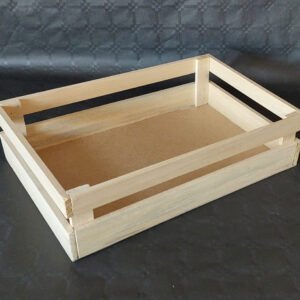 CAJA DE MADERA MEDIANA 2 ALTURAS